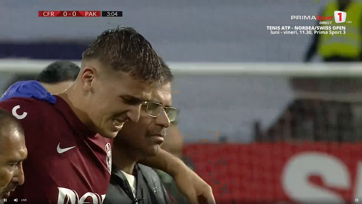 Emerllahu, accidentat în CFR Cluj - Paksi