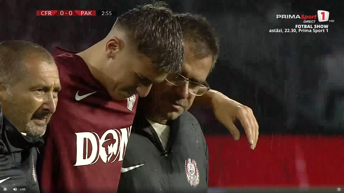 Emerllahu, accidentat în CFR Cluj - Paksi