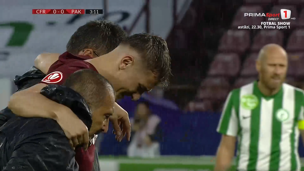 Emerllahu, accidentat în CFR Cluj - Paksi