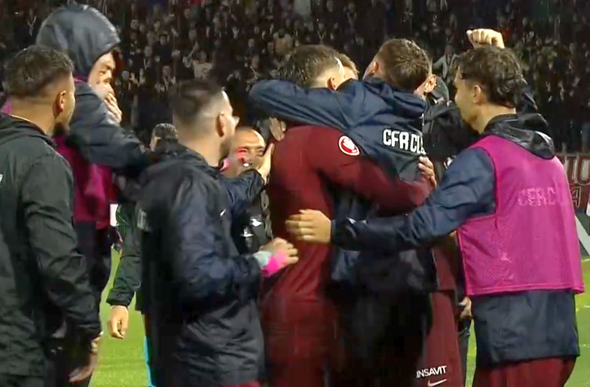 Gestul lui Louis Munteanu după golul cu Paksi