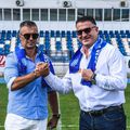 Daniel Pancu (stânga) este noul antrenor de la Poli Iași