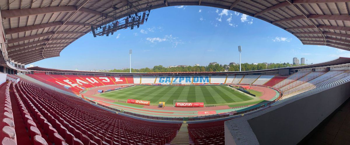 Stadionul pe care joacă Steaua Roșie Belgrad