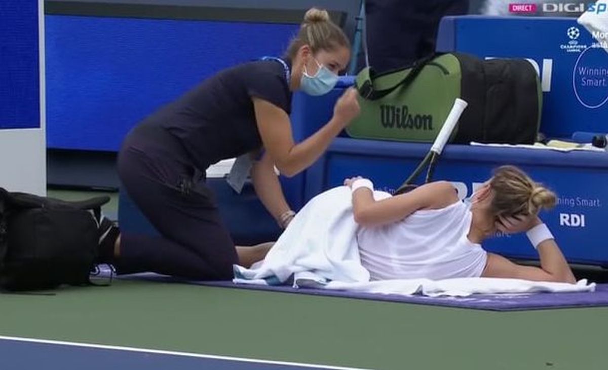 Simona Halep - accidentare Cincinnati