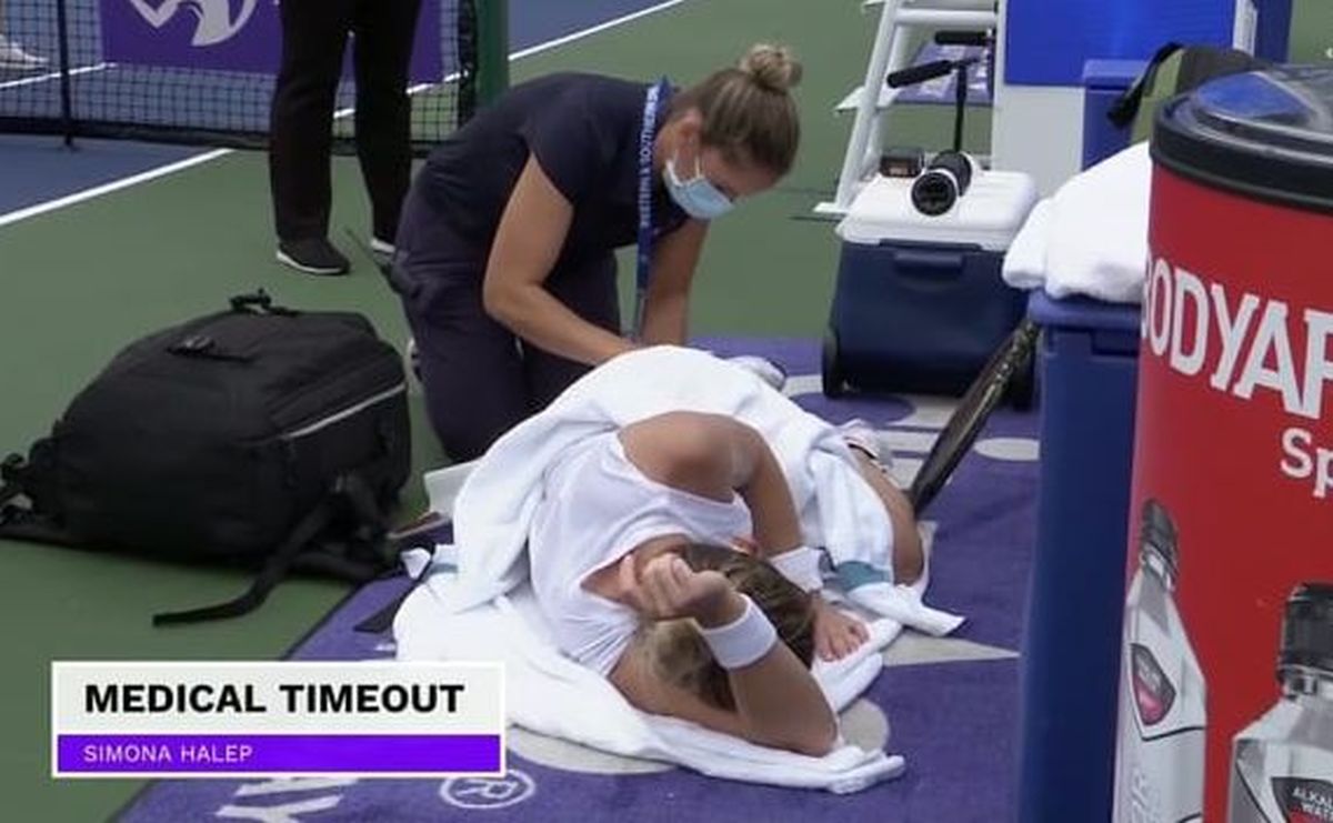 Simona Halep - accidentare Cincinnati