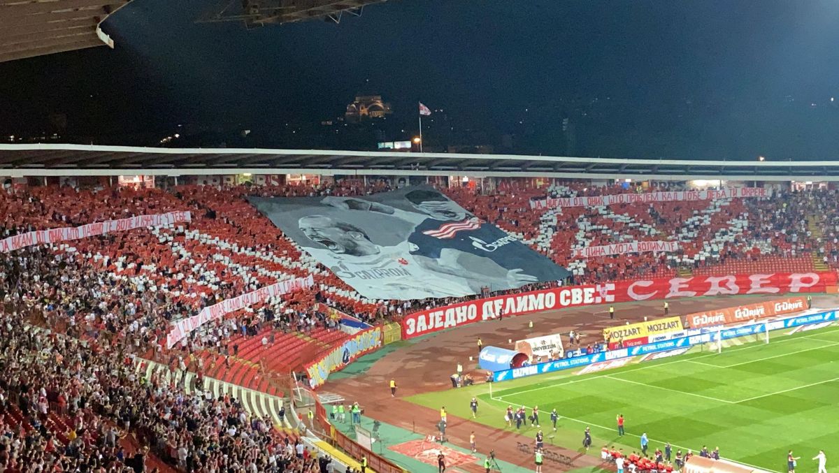 Steaua Roșie Belgrad - CFR Cluj, fani și meci