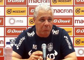 Marius Șumudică își învinuiește jucătorii după dezastrul de la Belgrad: „Nu știu dacă trebuie să antrenez eu asta” + „4 goluri la retur? SF!”