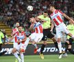 Denis Ciobotariu (centru, în duelul aerian), în Steaua Roșie Belgrad - CFR Cluj // foto: Imago