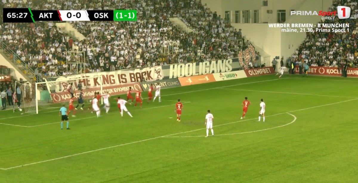 Cum a marcat Nicolae Păun în Aktobe - Sepsi