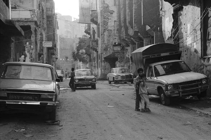 Imagine cu dezastrul războiului din Beirut, în 1992  FOTO Facebook