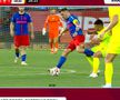 Faultul lui Olaru asupra lui Bordeianu / FOTO: Captură TV @Prima Sport 1