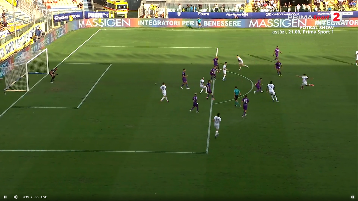 Valentin Mihăilă, ratarea începutului de sezon în Serie A » Incredibil cum a șutat în minutul 5 din Parma - Fiorentina