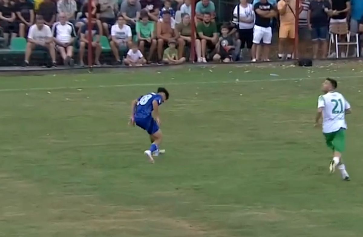 Gazonul de județeană de la Dumbrăvița l-a „rupt” pe titularul lui FCU Craiova » Imagini dure