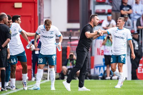 Marseille a câștigat cu Brest în deplasare, scor 5-1, în prima etapă din Ligue 1. Cu Roberto de Zerbi pe bancă, OM a arătat excepțional și pare un posibil rival pentru PSG în lupta la titlu/ FOTO Imago Images