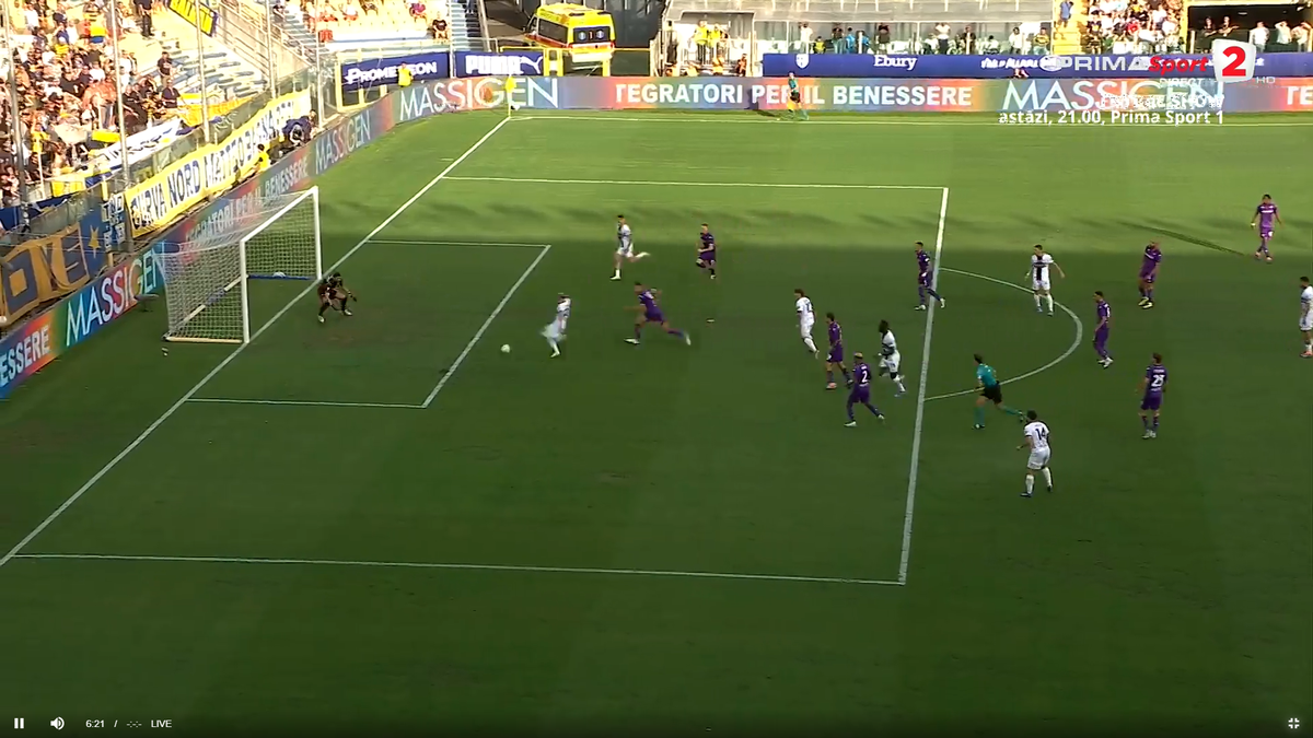 Mihăilă, ratare dublă în Parma - Fiorentina