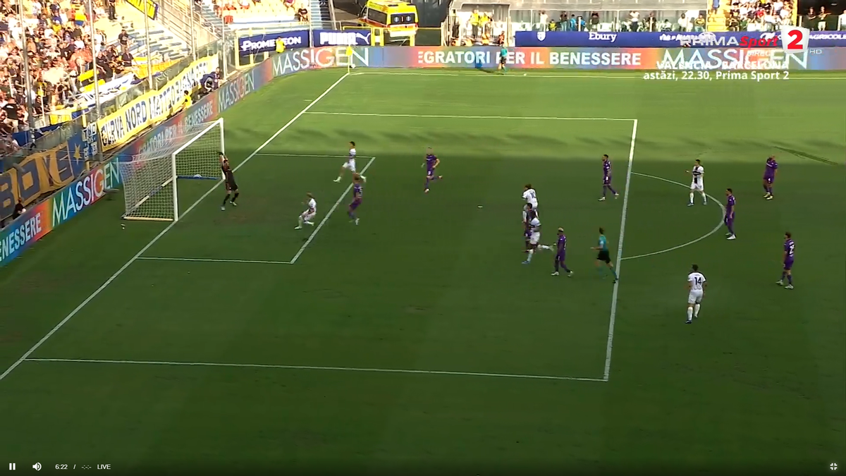 Mihăilă, ratare dublă în Parma - Fiorentina