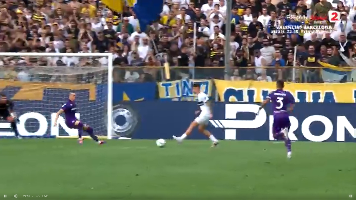 Dennis Man, gol superb în Parma - Fiorentina