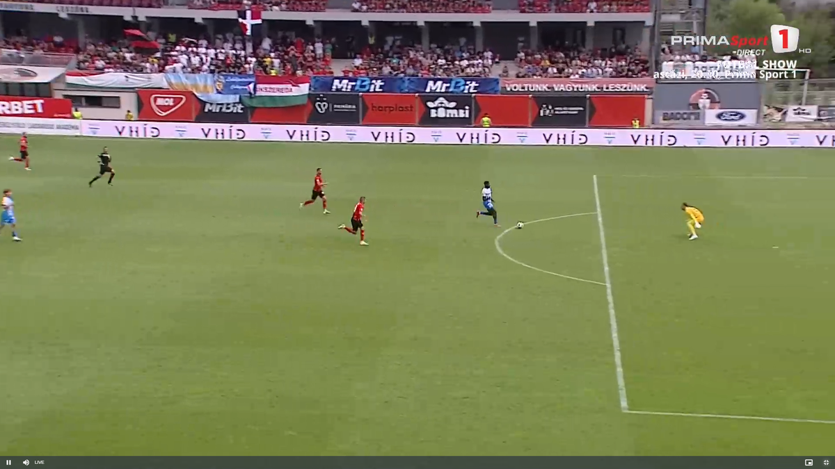 Golul marcat de Nsimba în Csikszereda - Universitatea Craiova