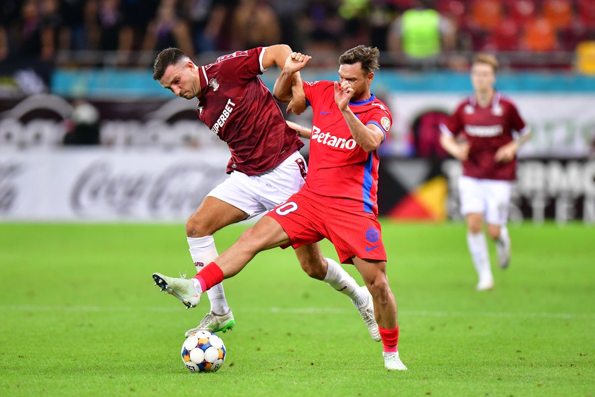 Rapid -  FCSB, derby-ul etapei a 6-a din Superligă