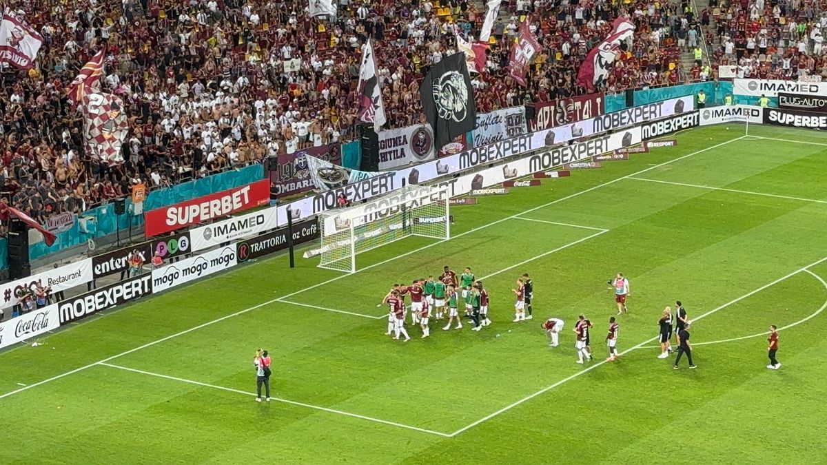 Imagini de la finalul derby-ului Rapid - FCSB