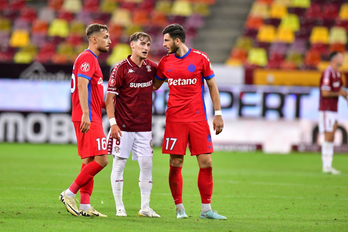 Imagini de la finalul derby-ului Rapid - FCSB