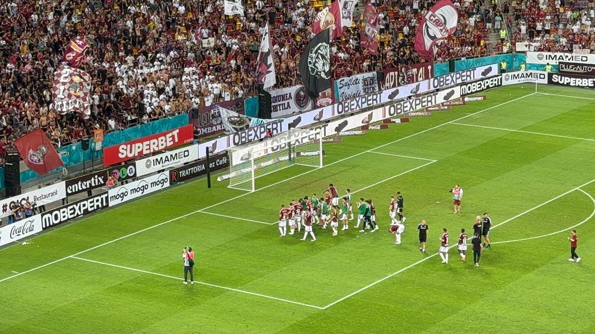 Imagini de la finalul derby-ului Rapid - FCSB