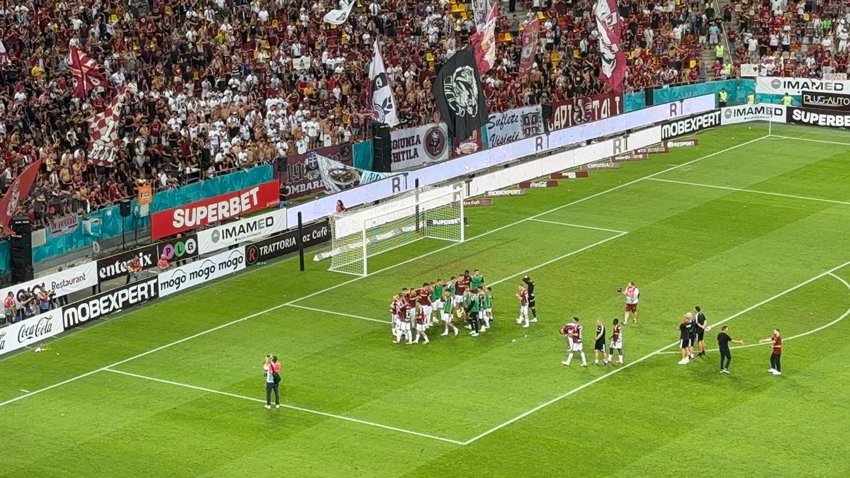 Imagini de la finalul derby-ului Rapid - FCSB