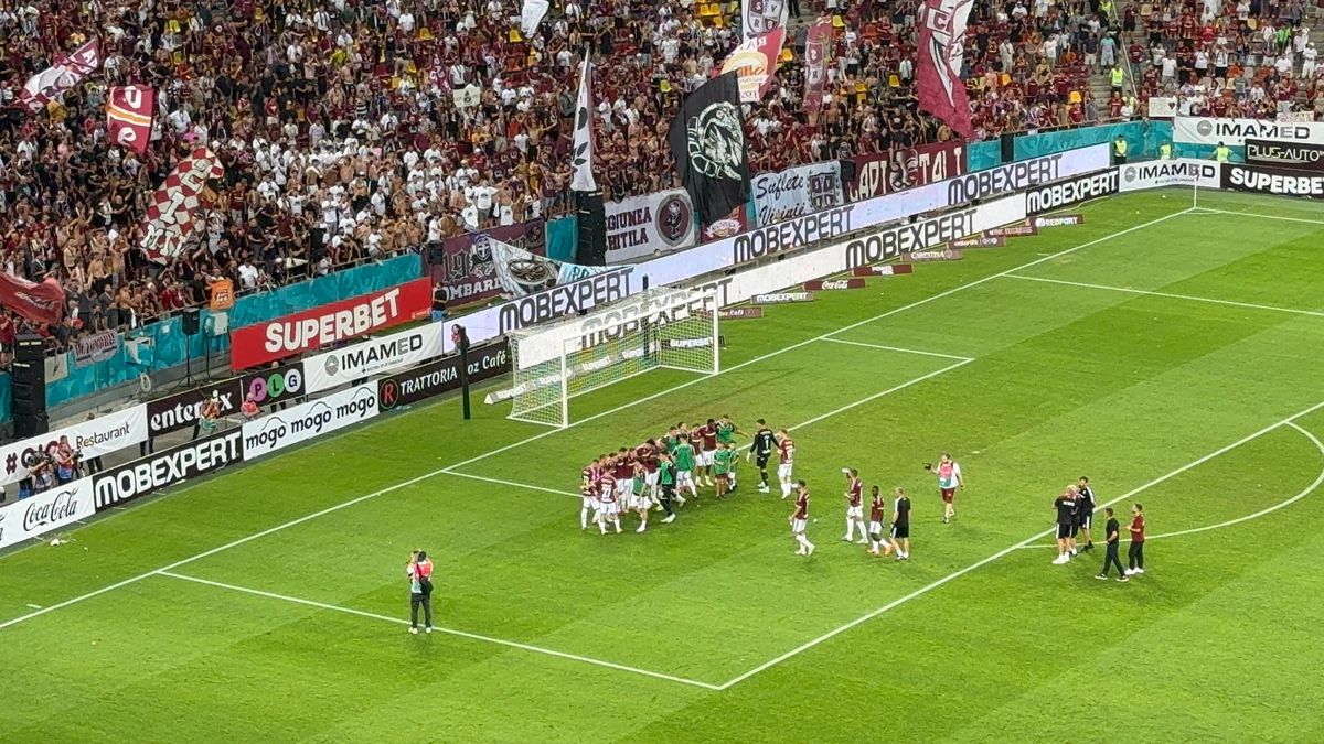 Imagini de la finalul derby-ului Rapid - FCSB