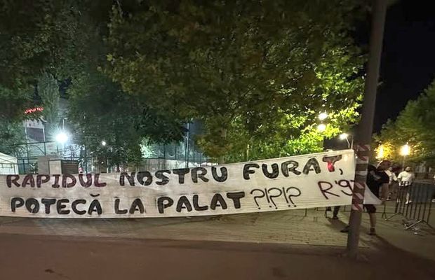 Bannerul interzis în Rapid - FCSB: „Face potecă la palat!”