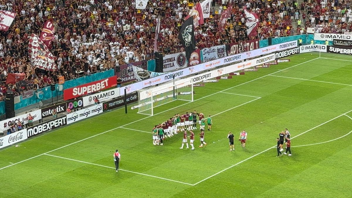 Imagini de la finalul derby-ului Rapid - FCSB