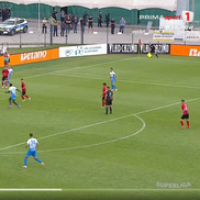 Al doilea gol marcat de Nsimba în Csikszereda - Universitatea Craiova. FOTO: captură Prima Sport