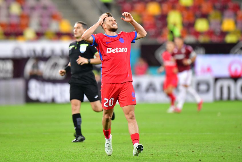 Dennis Politic nu și-a câștigat încă postul de titular la FCSB / foto: Cristi Preda (GSP.ro)