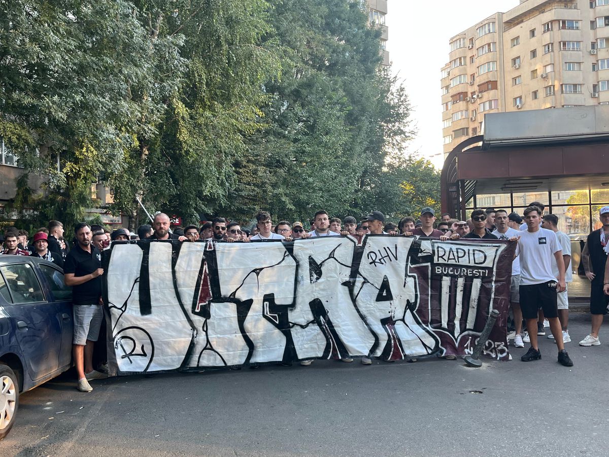 Imagini înainte de Rapid - FCSB