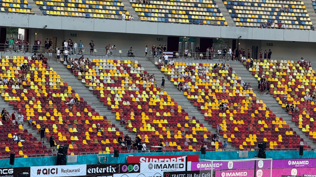 Galeria Rapidului încalcă regulamentul FRF la derby-ul cu FCSB