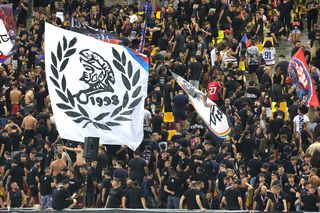 „Imnul Golanilor”, torțe, rasism și înjurături » Cum a arătat debutul meciului Rapid - FCSB