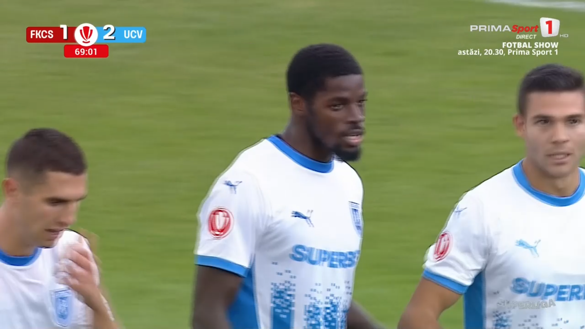 Al doilea gol marcat de Nsimba în Csikszereda - Universitatea Craiova