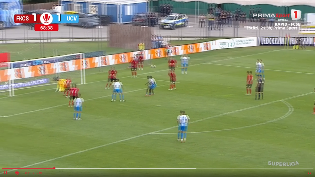 Al doilea gol marcat de Nsimba în Csikszereda - Universitatea Craiova