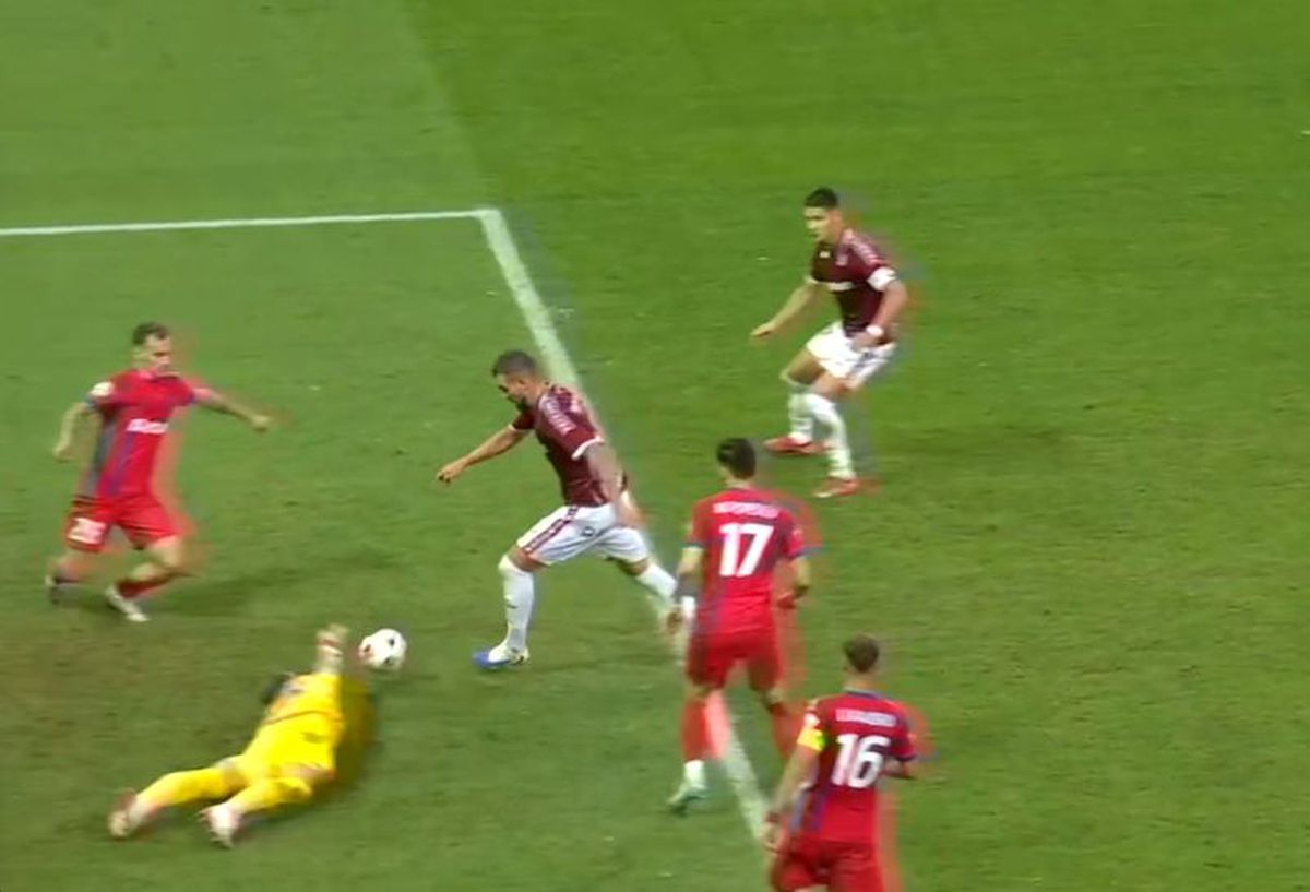 Rapid a obținut un punct datorită unei mari gafe! Filmul unei decizii de neînțeles