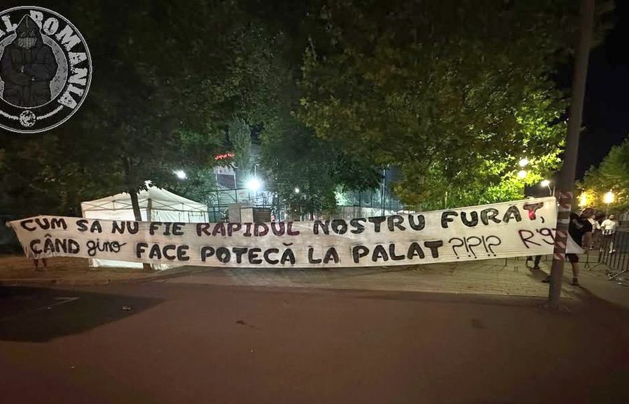 Bannerul interzis în Rapid - FCSB: „Face potecă la palat!”