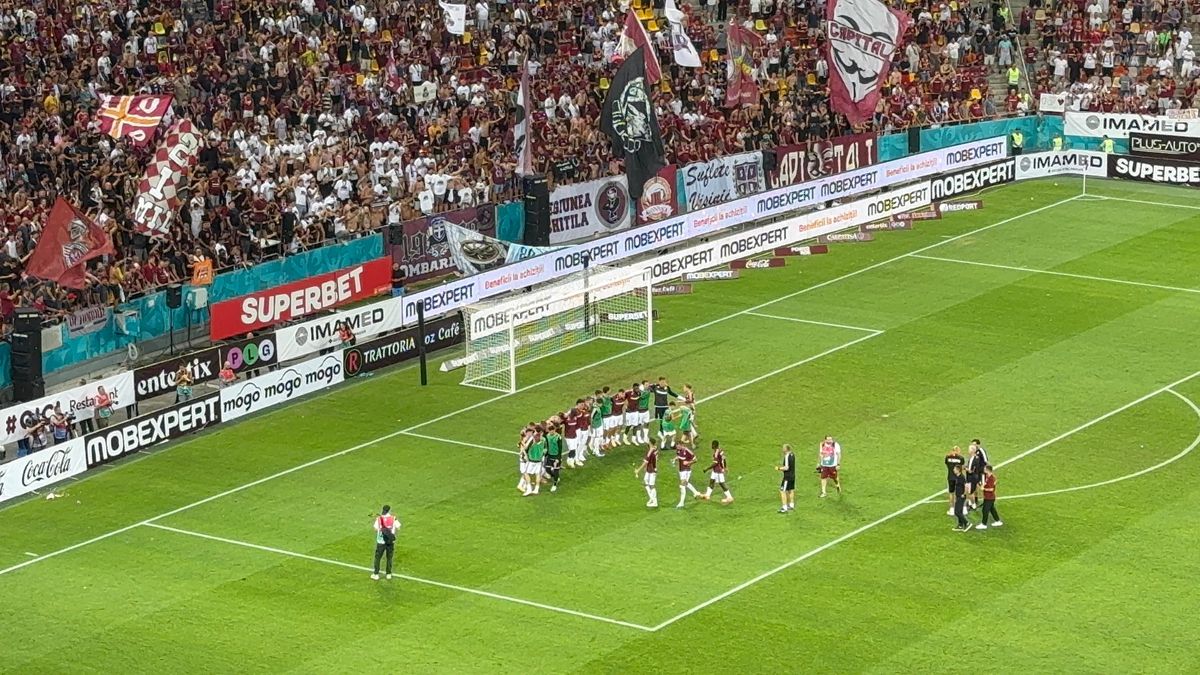 Imagini de la finalul derby-ului Rapid - FCSB
