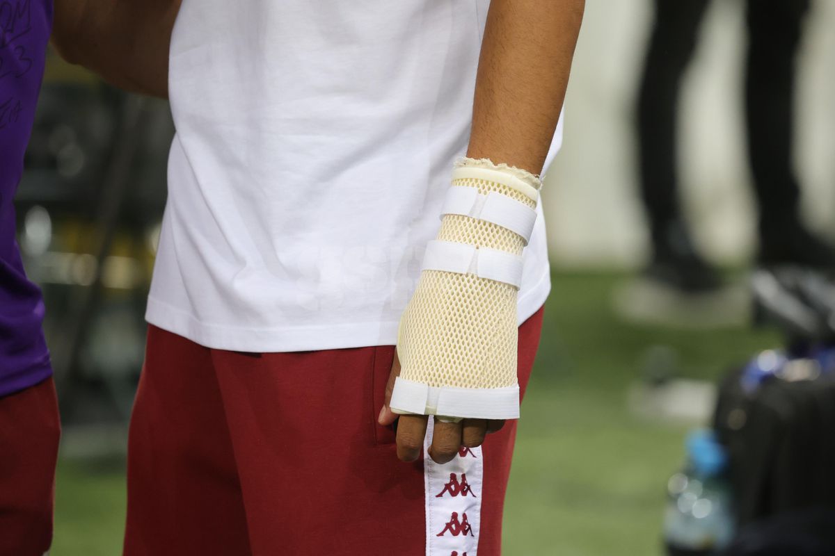 Accidentat, Cristi Manea a venit la Rapid - FCSB » Cum a apărut la Arena Națională