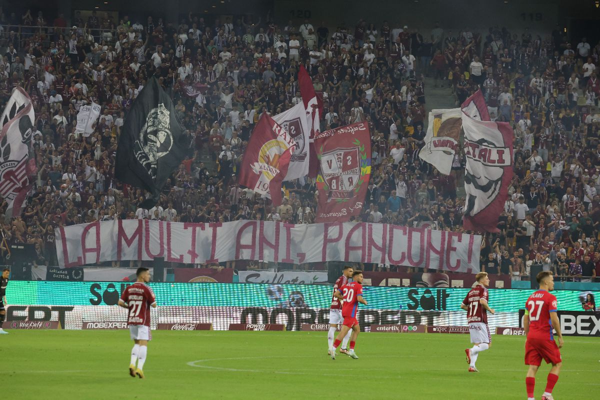 „Imnul Golanilor”, torțe, rasism și înjurături » Cum a arătat debutul meciului Rapid - FCSB