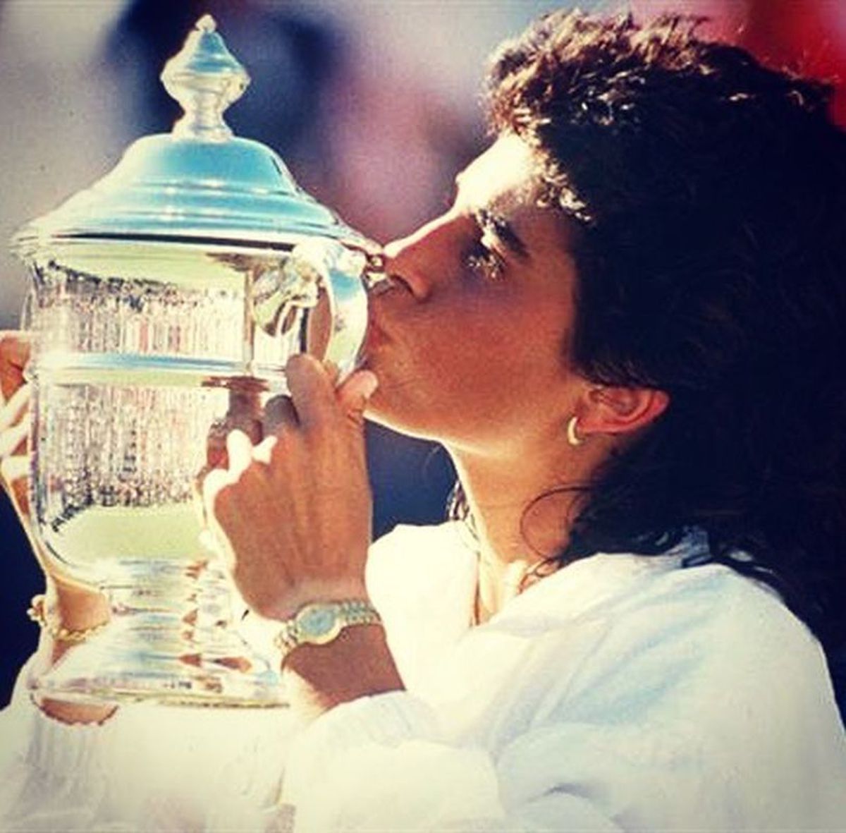 Incredibil cum arată Gabriela Sabatini, la 52 de ani! Cea mai frumoasă jucătoare a anilor '90 a făcut senzație în demonstrativul jucat alături de Nadal