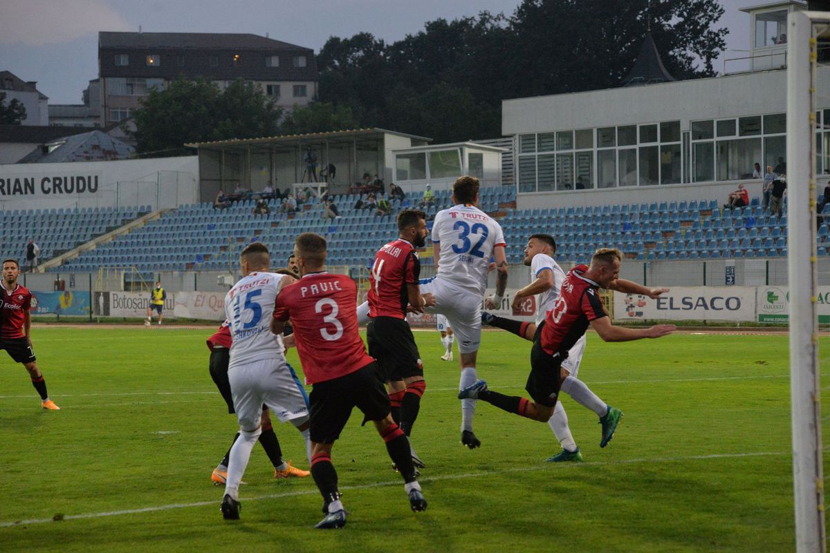 FC Botoșani - Shkendija 0-1. Ce dezamăgire! Moldovenii sunt eliminați din Europa League, după un joc modest