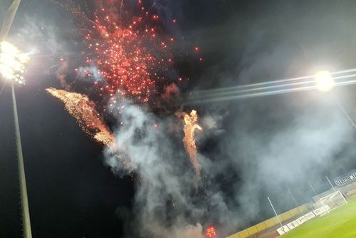 Backa  Topola - FCSB a fost precedat de un foc de artificii