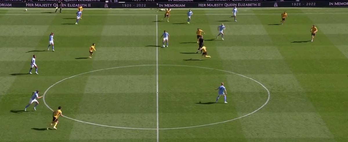 Fază desprinsă din FIFA la Manchester City - Wolverhampton » Grealish a marcat după 55 de secunde