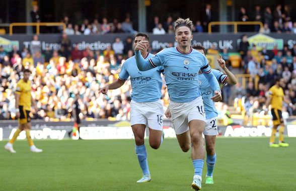 Fază desprinsă din FIFA la Manchester City - Wolverhampton » Grealish a marcat după 55 de secunde