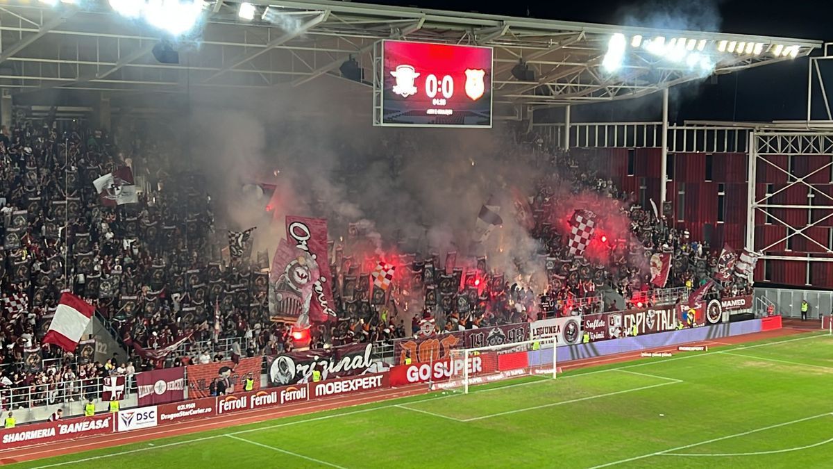 Ce scenografie au pregătit fanii Rapidului, după incidentele de la meciul cu FCU Craiova: „Săpunaru, mândria noastră!”