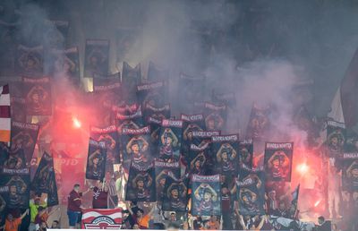 Ce scenografie au pregătit fanii Rapidului, după incidentele de la meciul cu FCU Craiova: „Săpunaru, mândria noastră!”