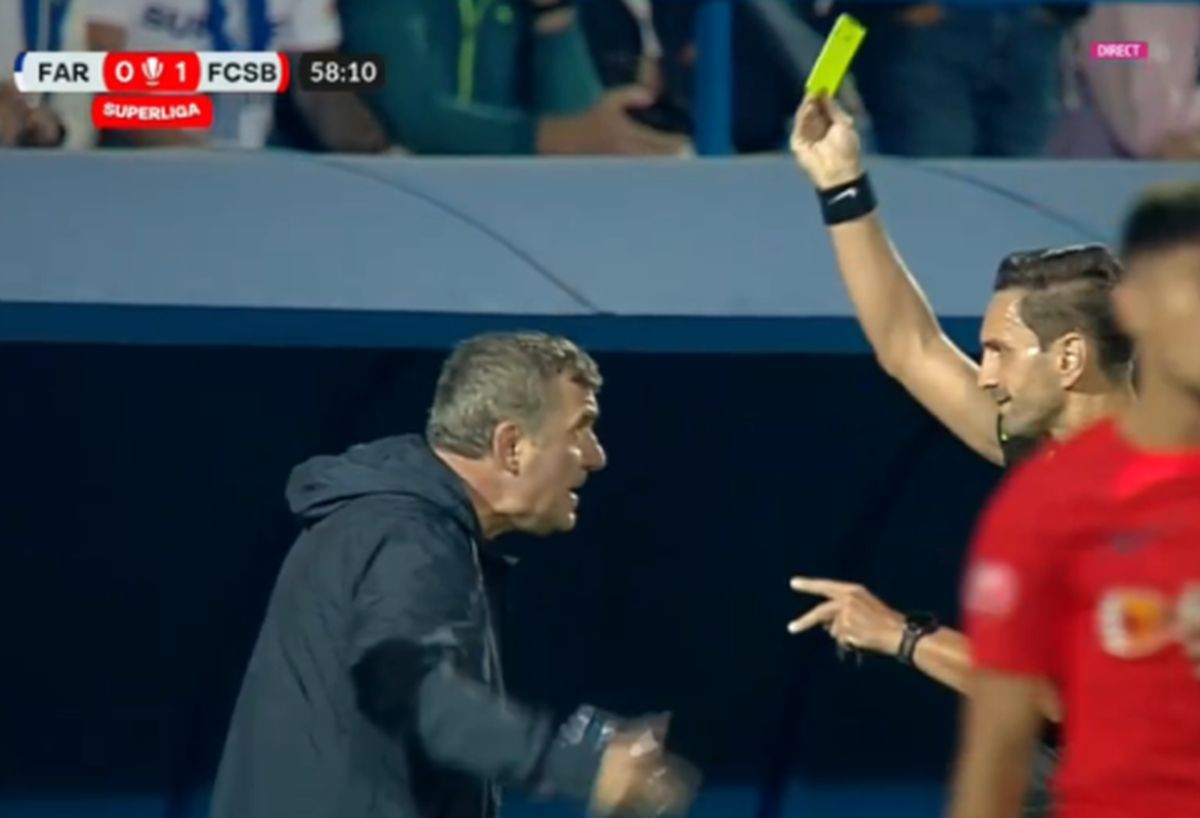 Faza penalty-ului dictat ușor de Sebastian Colțescu în Farul - FCSB » Hagi, criză de nervi: „De ce nu mergi la VAR?!”