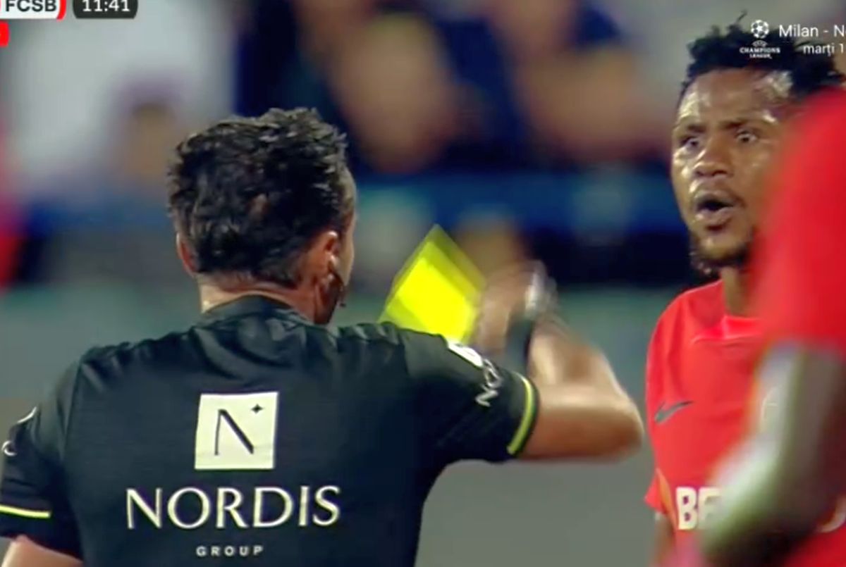 Gafă ca la juniori » Pentru ce a primit „galben” fotbalistul de 600.000 de euro al lui FCSB